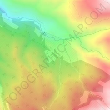 Kaisangの地形図、標高、地勢