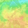 Moutinesの地形図、標高、地勢