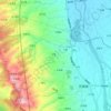 南埔の地形図、標高、地勢