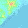 Roxasの地形図、標高、地勢