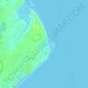 Port Royalの地形図、標高、地勢