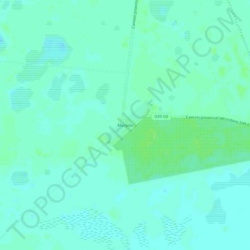 Macedoの地形図、標高、地勢