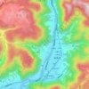 日名の地形図、標高、地勢
