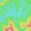 溪尾寮の地形図、標高、地勢