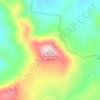 Mount Narra Narraの地形図、標高、地勢