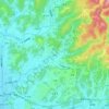 初馬の地形図、標高、地勢