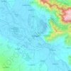 シュリーナガルの地形図、標高、地勢