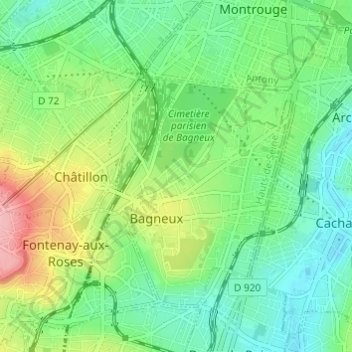 Résidence Pablo Picassoの地形図、標高、地勢