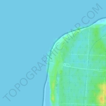 Pointe Espagnoleの地形図、標高、地勢