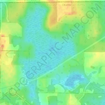 Watson Bayの地形図、標高、地勢