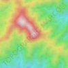 天狗山の地形図、標高、地勢