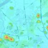 黄莺岩の地形図、標高、地勢