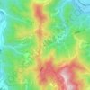 扇沢の地形図、標高、地勢