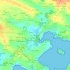 Pomperの地形図、標高、地勢