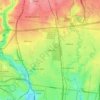 Hadfieldの地形図、標高、地勢