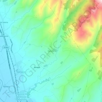 Rancolfoの地形図、標高、地勢