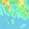 Chesterの地形図、標高、地勢