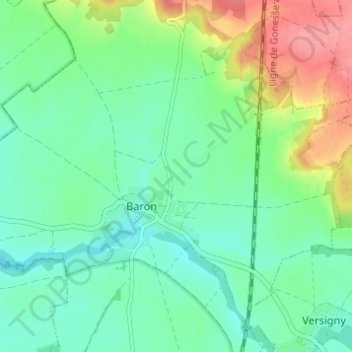 La Pointeの地形図、標高、地勢