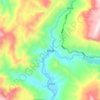 Jinshanの地形図、標高、地勢