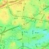 （小田急線世田谷代田駅旧跨線橋）の地形図、標高、地勢