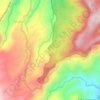Arabikaの地形図、標高、地勢