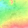 Marrakechの地形図、標高、地勢