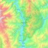 泸定县 ལྕགས་ཟམ།の地形図、標高、地勢