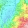 亀平の地形図、標高、地勢