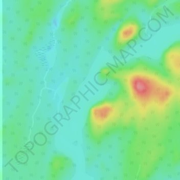 Lac Apiskouの地形図、標高、地勢