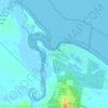 Toogoomの地形図、標高、地勢