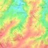 La Commoneの地形図、標高、地勢