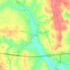 Portunhosの地形図、標高、地勢