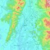 イポーの地形図、標高、地勢