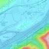 Hamilton Islandの地形図、標高、地勢