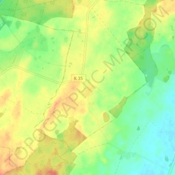 Christinenhofの地形図、標高、地勢