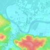 Lavagnacの地形図、標高、地勢