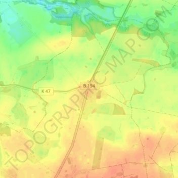 Lindenhofの地形図、標高、地勢