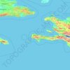 Grand'Anseの地形図、標高、地勢