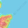 姉ヶ崎の地形図、標高、地勢