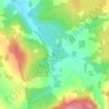 Canaan Mountainsの地形図、標高、地勢