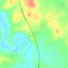 Black Springの地形図、標高、地勢