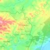 Empangeniの地形図、標高、地勢