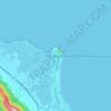 Port Douglasの地形図、標高、地勢