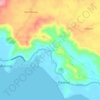 Lipataの地形図、標高、地勢