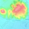 San Miguel del Milagroの地形図、標高、地勢