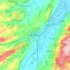 Welshpoolの地形図、標高、地勢