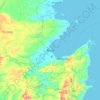 Bisligの地形図、標高、地勢
