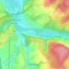 La Rochotteの地形図、標高、地勢