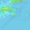 Morro do Lemeの地形図、標高、地勢
