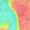 Montgardéの地形図、標高、地勢